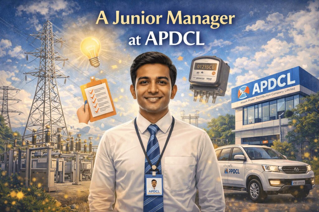 A Junior Manager at APDCL a junior manager at apdcl